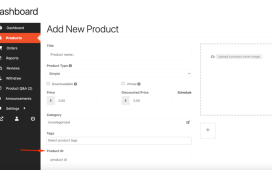 Validate fields in the product upload section of the Dokan multi-vendor dashboard