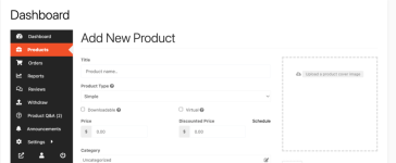 Validate fields in the product upload section of the Dokan multi-vendor dashboard