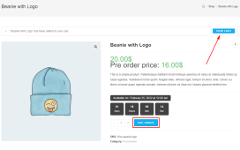 Woocommerce - Pre-Order Products Working demo