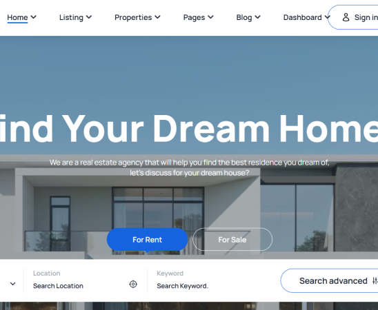 Real Estate HTML Template & Admin Dashboard