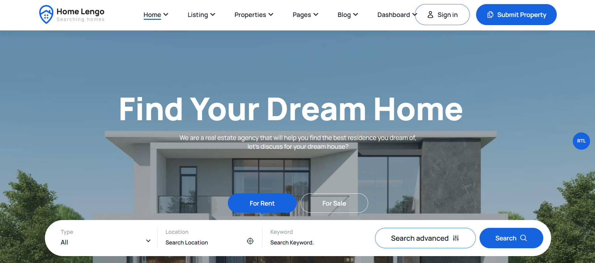 Real Estate HTML Template & Admin Dashboard