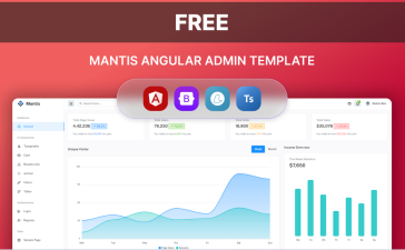 Free Angular Admin Dashboard Template built with Angular 18+and latest Bootstrap 5