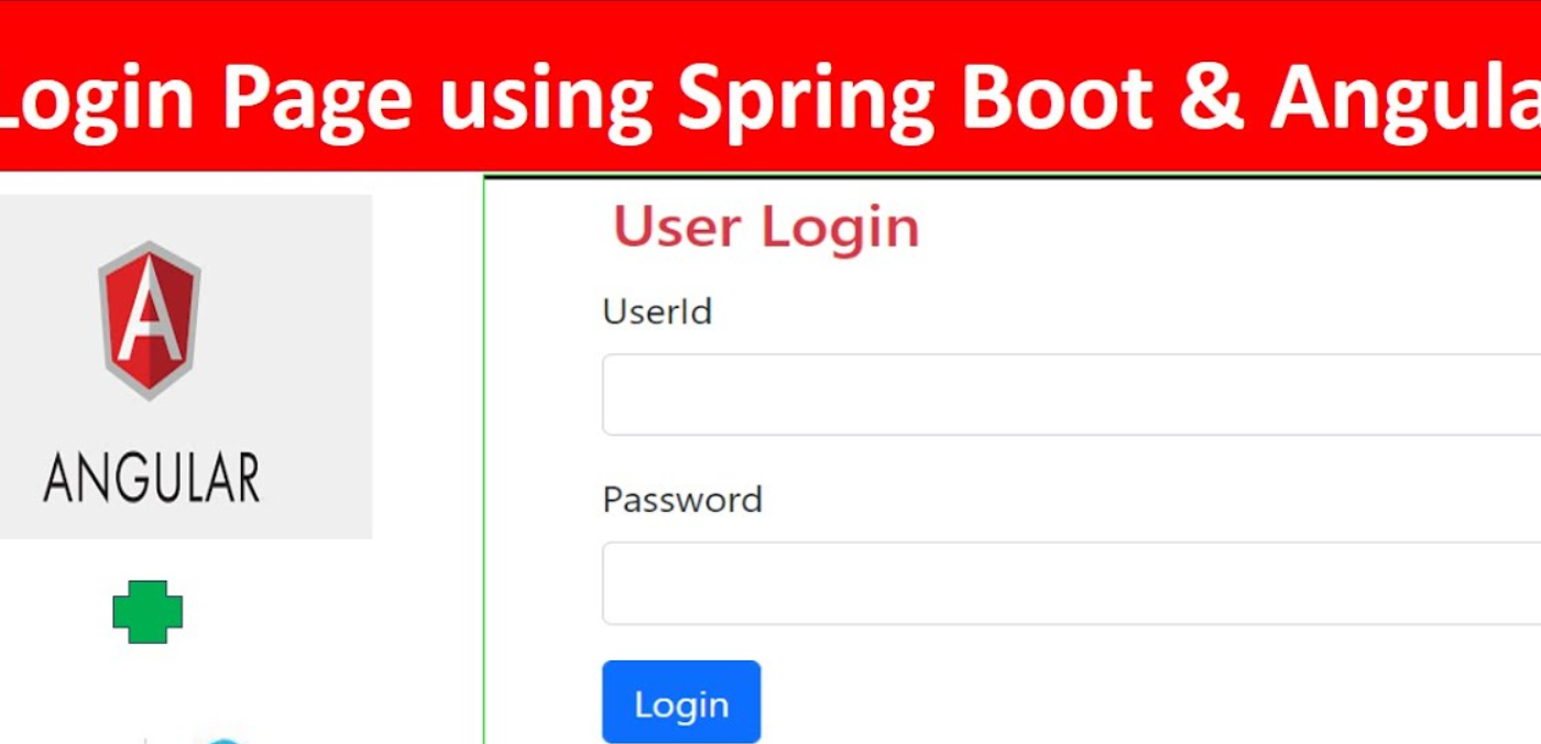 Creating a login form in Angular and connecting it with a backend in Spring Boot