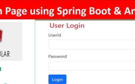 Creating a login form in Angular and connecting it with a backend in Spring Boot