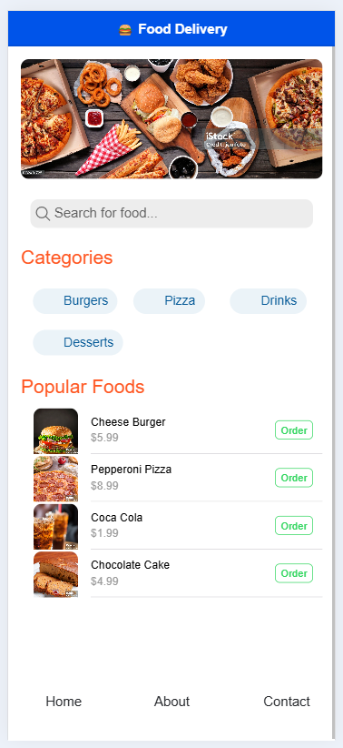 Food Mobile Application