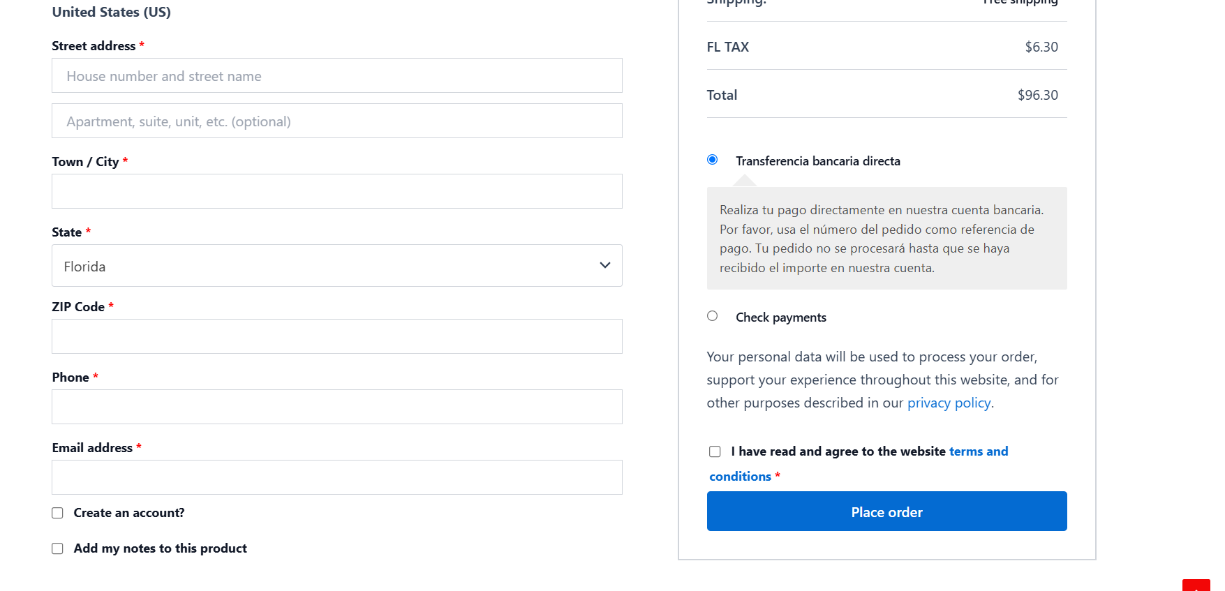 How can I add a required checkbox labeled 'Add my notes to this product' in WooCommerce's block-based checkout and ensure it is saved in the order details?