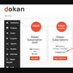 How can I implement a free trial for Dokan vendor subscriptions using custom code to prevent immediate charges?