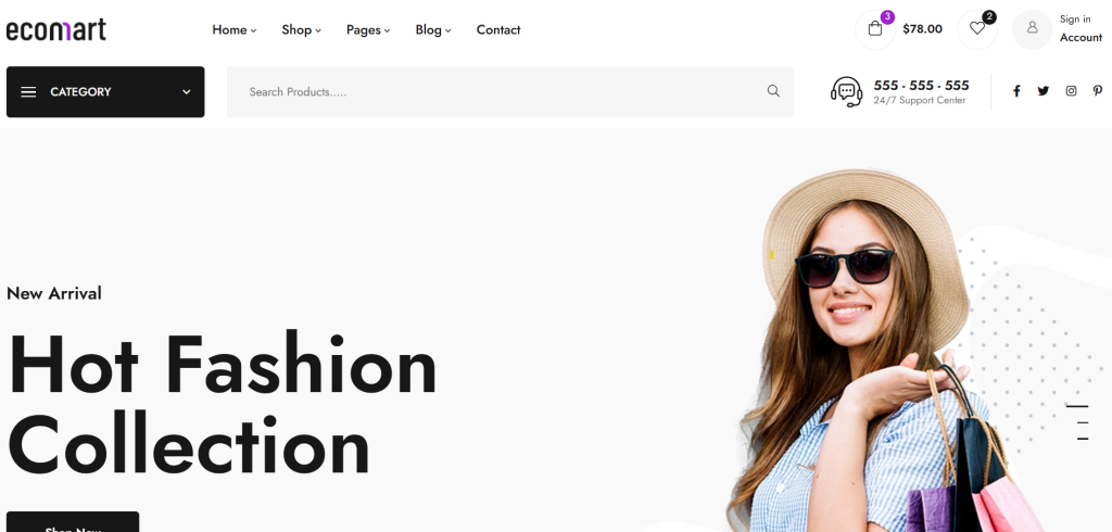 Ecomart – Responsive Fashion eCommerce HTML Template | Bootstrap 5 Online Store