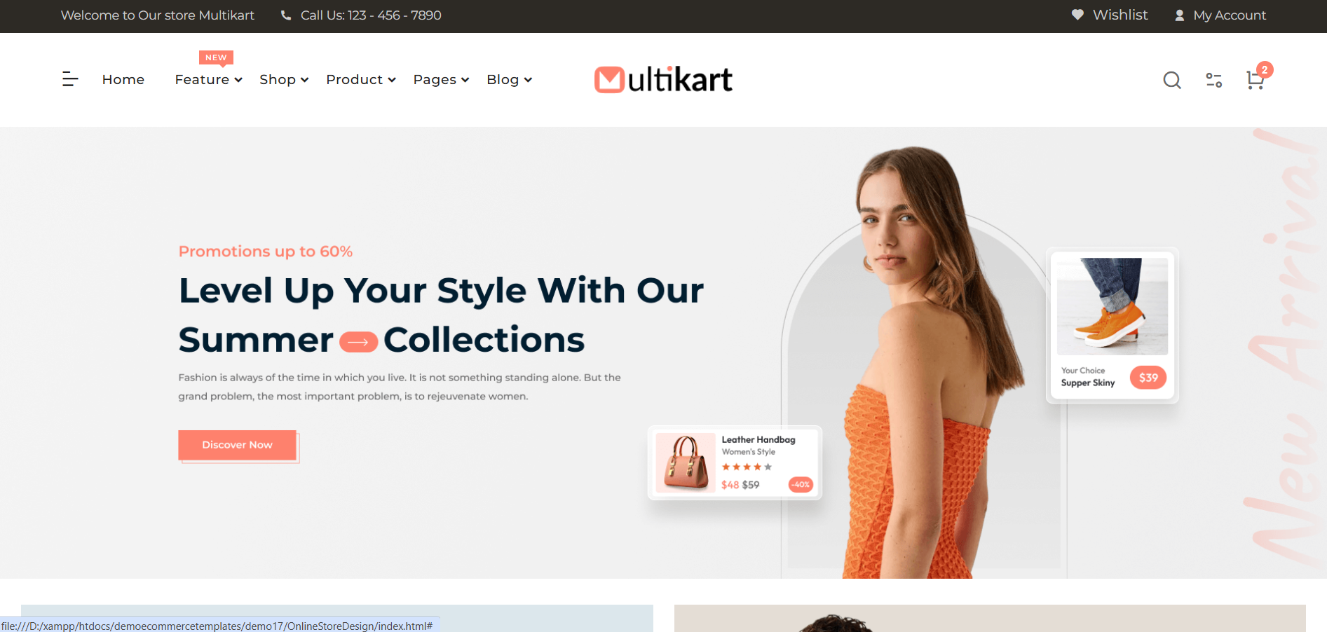 Multikart – Responsive Multi-purpose E-commerce HTML Template for Online Stores