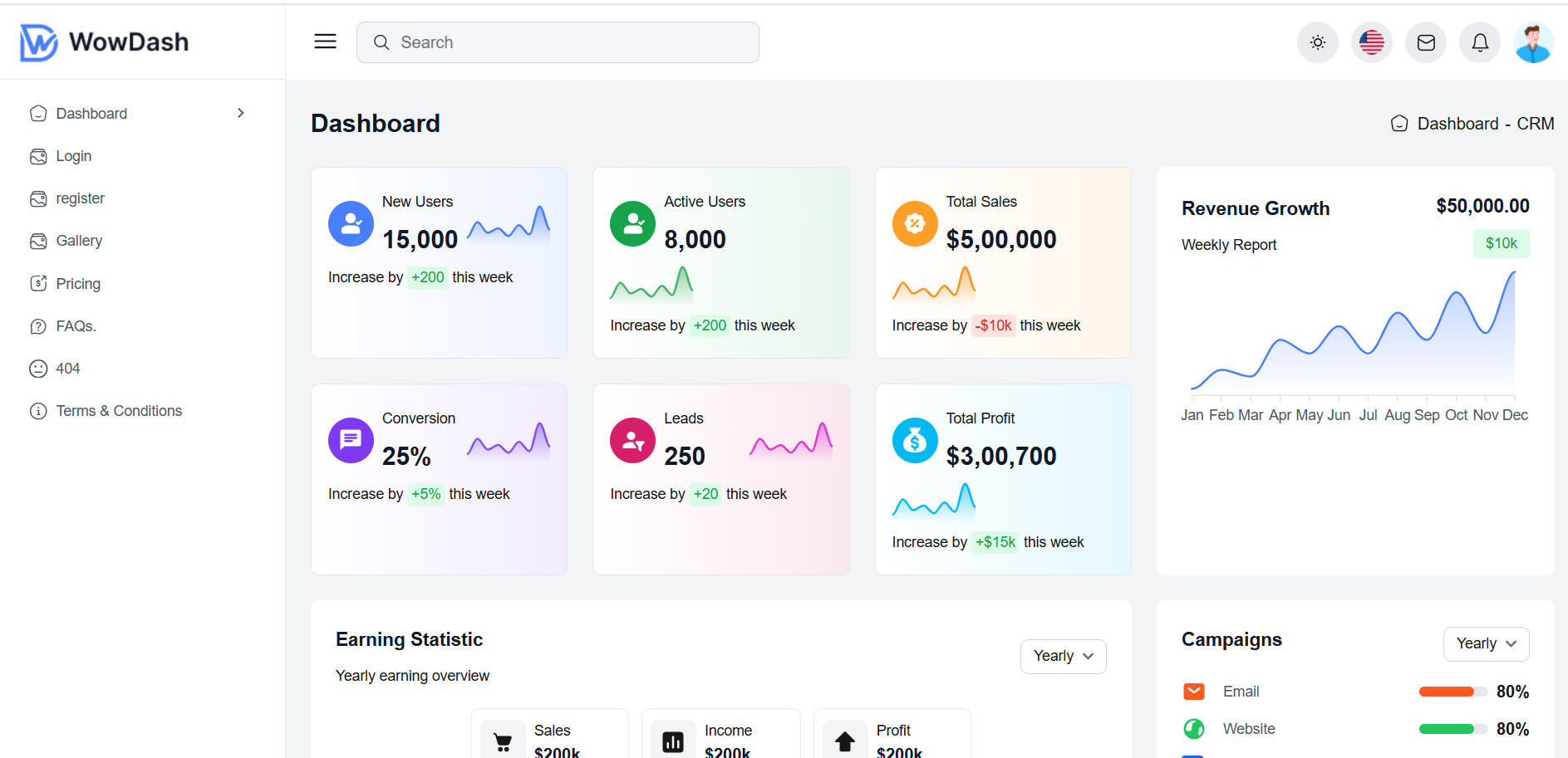 Wowdash - Free Next.js & Tailwind CSS Admin Dashboard Template for Modern Web Apps