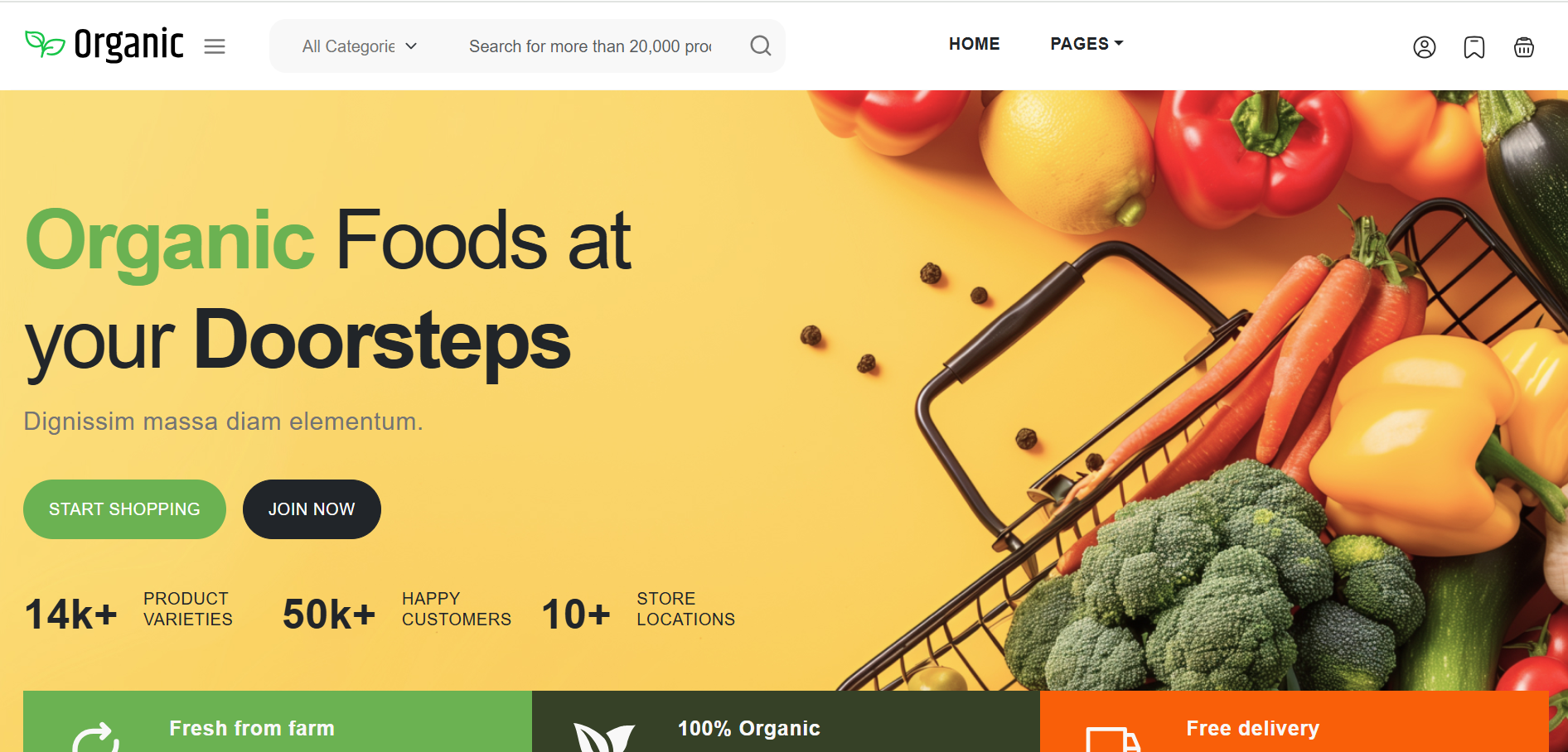 Organic – Free Angular 20 Bootstrap 5 eCommerce Website Template