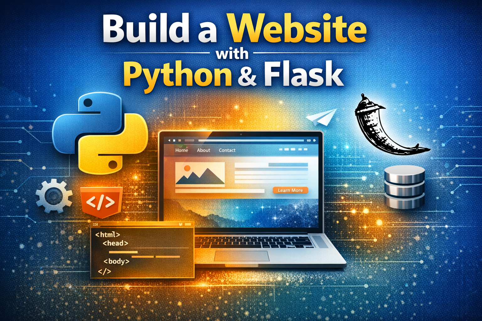 Build a Complete Website Using Python and Flask (Beginner Friendly)